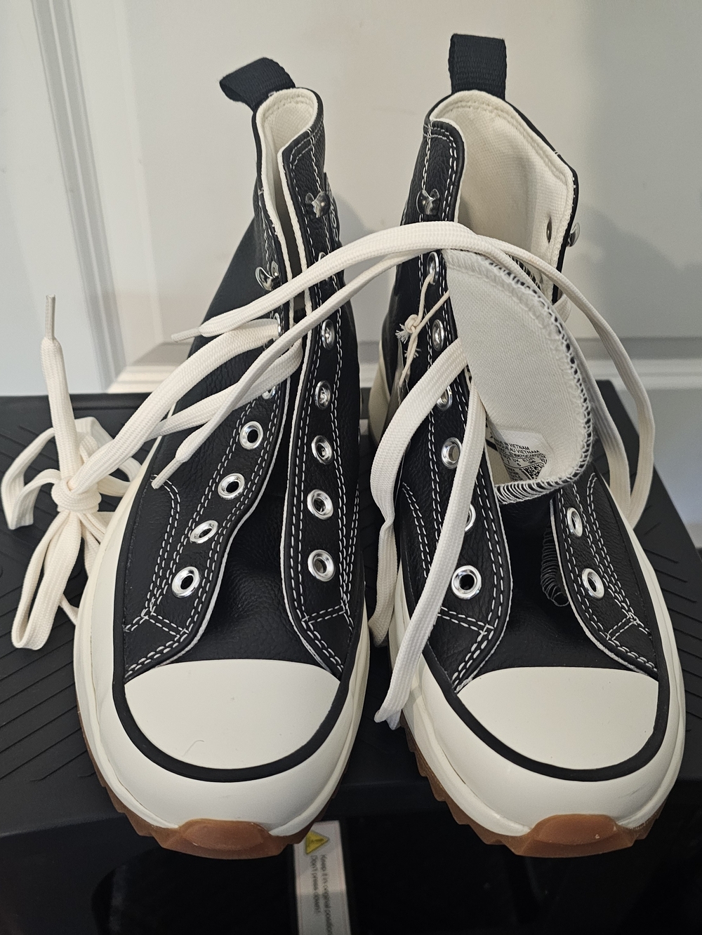 Converse Black and White High-Top Sneakers